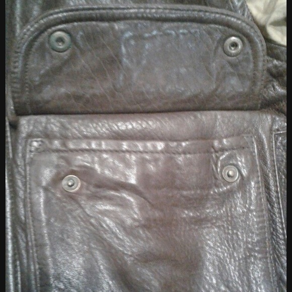 Nautica leather and Wool men’s bomber jacket - Picture 6 of 7